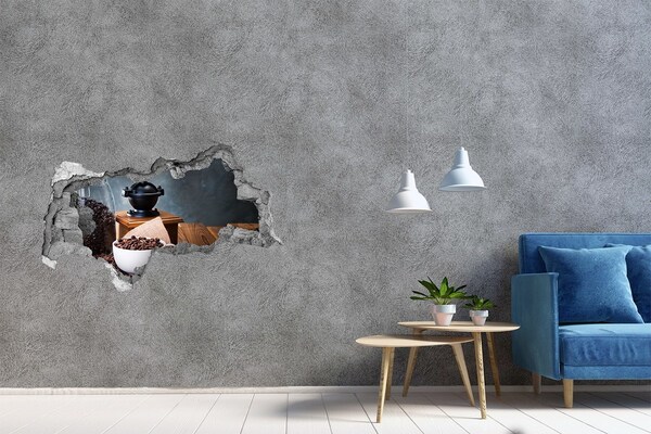 Decorazione da parete buco nel muro Caffè in un bar casalingo