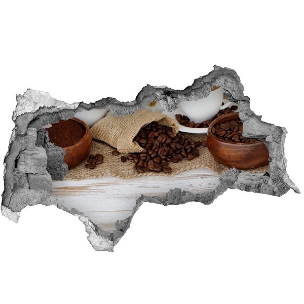 Decorazione da parete buco nel muro Caffè in un ambiente naturale