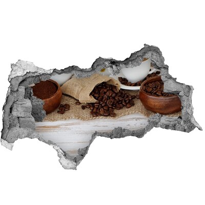 Decorazione da parete buco nel muro Caffè in un ambiente naturale