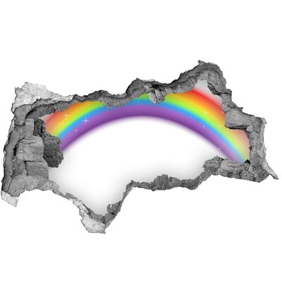 Sticker effetto rottura muro Perdita di luce arcobaleno