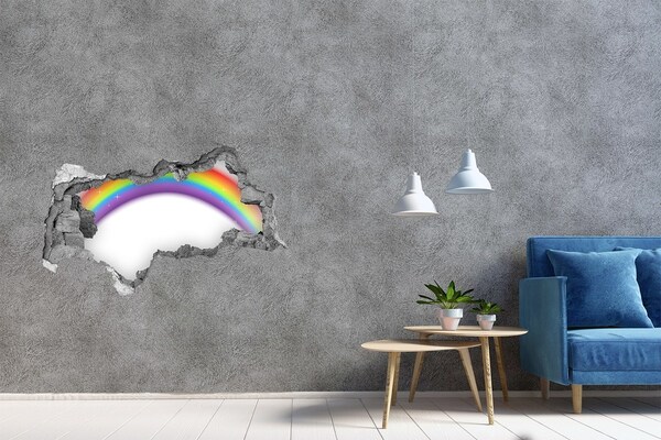 Sticker effetto rottura muro Perdita di luce arcobaleno