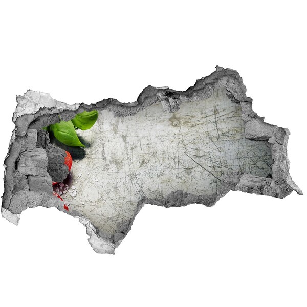 Sticker effetto rottura muro Un muro in rovina con vista sul cielo