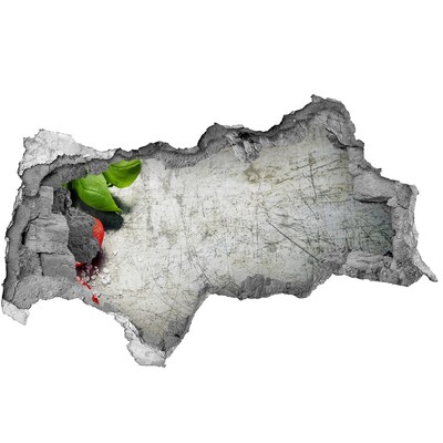 Sticker effetto rottura muro Un muro in rovina con vista sul cielo