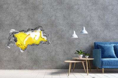 Decorazione da parete buco nel muro Cocktail al limone nel cemento