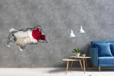 Decorazione da parete buco nel muro Rose in cemento