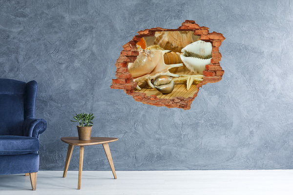 Adesivo con buco sbrecciato Tesori del mare