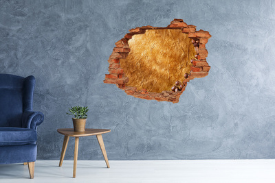 Adesivo effetto buco nel muro Golden Hole in the Wall