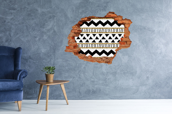 Adesivo effetto buco nel muro Foro stilizzato nel muro