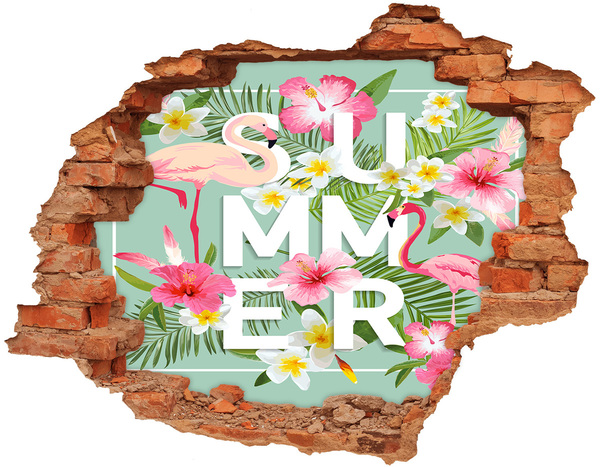 Adesivo con buco sbrecciato Sogni d'estate