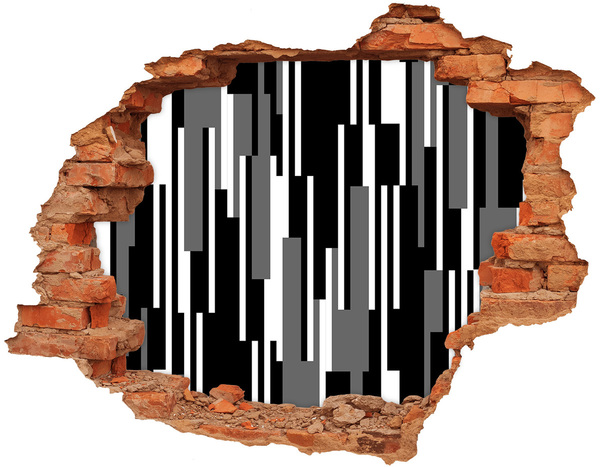 Adesivo effetto buco nel muro Opere d'arte moderna sulla parete