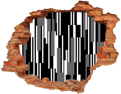 Adesivo effetto buco nel muro Opere d'arte moderna sulla parete