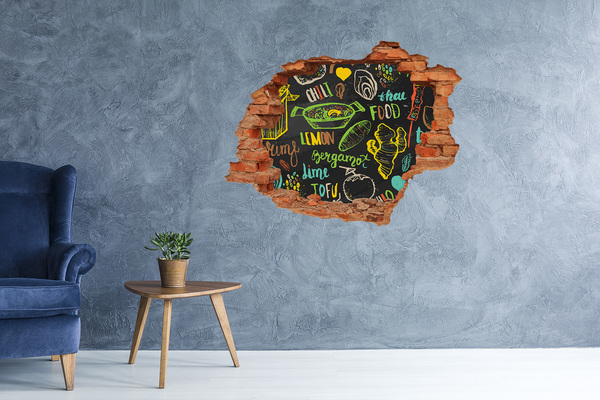 Adesivo con buco sbrecciato Idee per la cucina