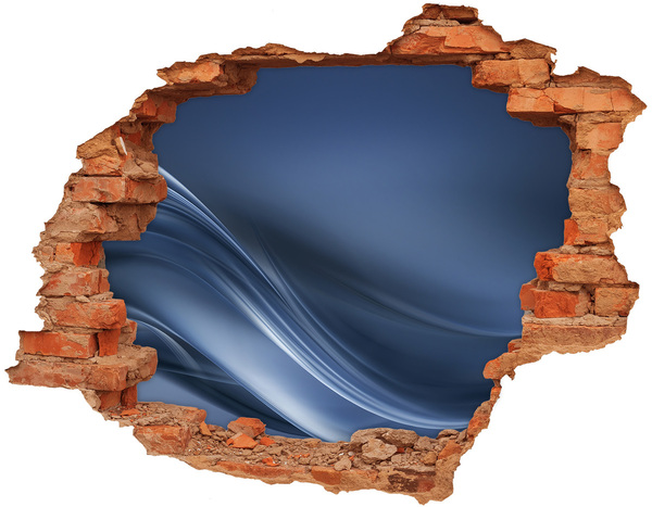 Adesivo effetto buco nel muro Un buco nel muro con vista sul cielo