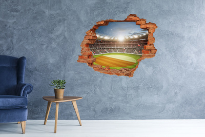 Adesivo con buco sbrecciato Lo stadio in azione