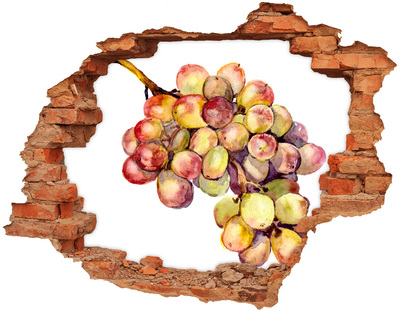 Adesivo effetto buco nel muro Frutta in un buco nel muro