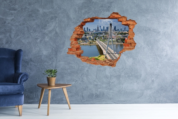 Adesivo con buco sbrecciato Ponte di Varsavia