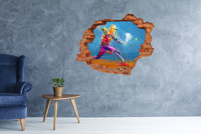 Adesivo con buco sbrecciato Immersione nei colori