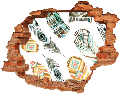 Adesivo effetto buco nel muro Design esotici per fori nel muro