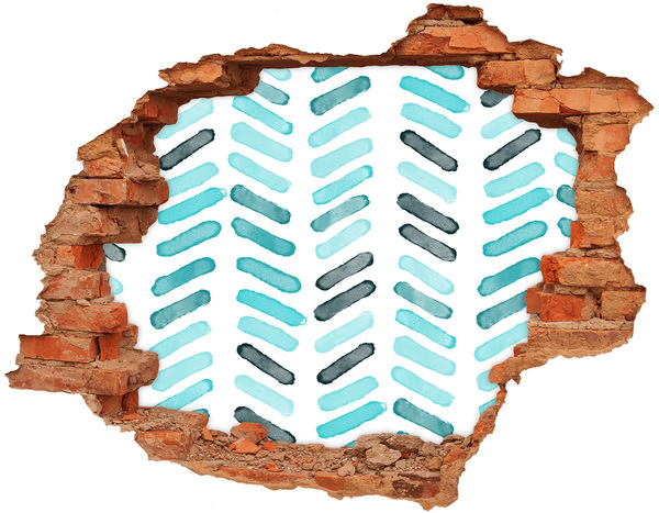 Adesivo con buco sbrecciato Interni in stile moderno