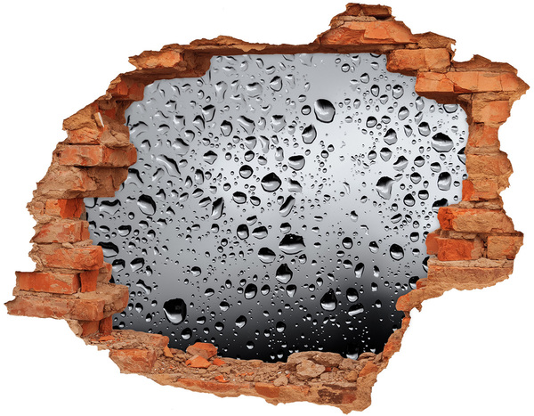 Adesivo effetto buco nel muro Riflesso nell'acqua