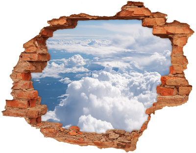 Adesivo effetto buco nel muro Nuvole nel cielo