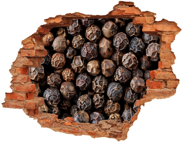 Adesivo effetto buco nel muro Spezie d'oro in un buco nel muro