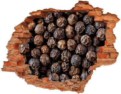 Adesivo effetto buco nel muro Spezie d'oro in un buco nel muro