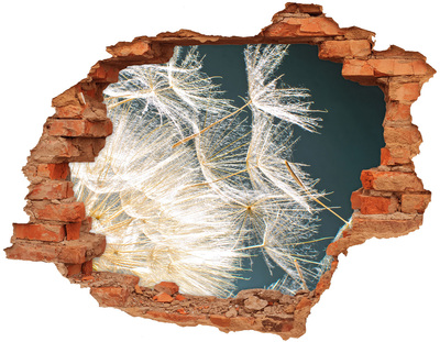 Adesivo murale buco 3D Un paesaggio floreale dietro la buca