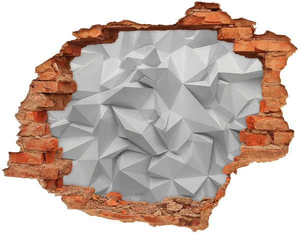 Adesivo con buco sbrecciato Un buco nel muro moderno