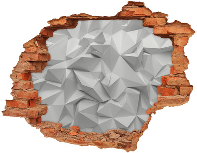 Adesivo con buco sbrecciato Un buco nel muro moderno