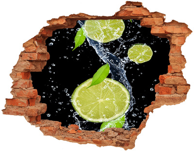 Adesivo effetto buco nel muro Cocktail rinfrescante al limone