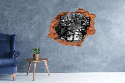 Adesivo con buco sbrecciato Canale ciclabile