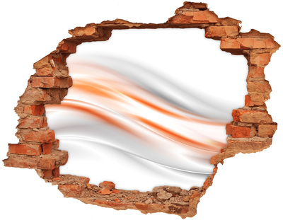 Adesivo con buco sbrecciato Paesaggio futuristico