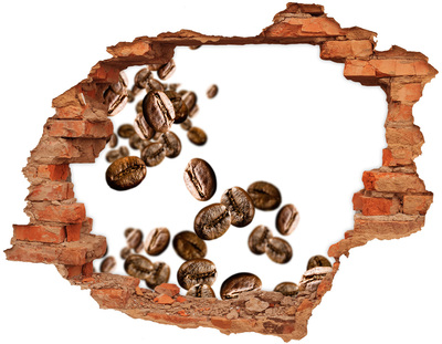 Adesivo effetto buco nel muro Caffè nell'aria