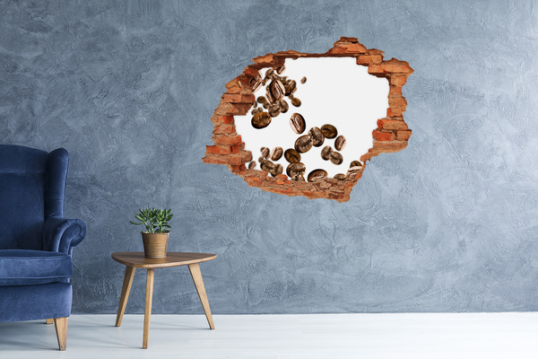 Adesivo effetto buco nel muro Caffè nell'aria