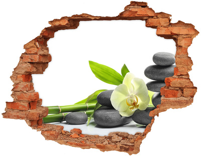 Adesivo effetto buco nel muro Angolo relax spa