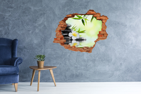 Adesivo con buco sbrecciato Un'oasi di pace nella natura