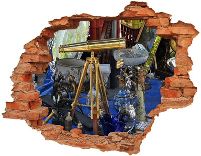 Adesivo effetto buco nel muro Antiquariato in un negozio misterioso