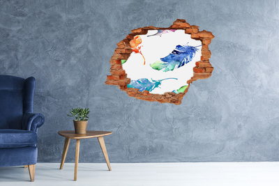 Adesivo murale buco 3D Oceano tropicale