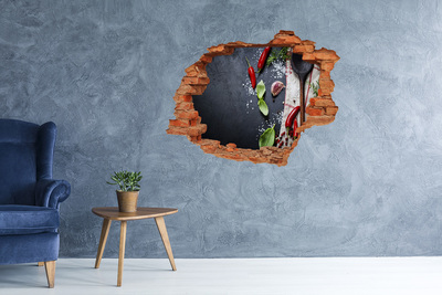 Adesivo con buco sbrecciato Una cucina ricca di sapore