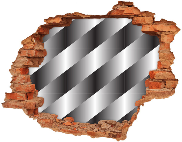Adesivo effetto buco nel muro Illusione del muro rotto