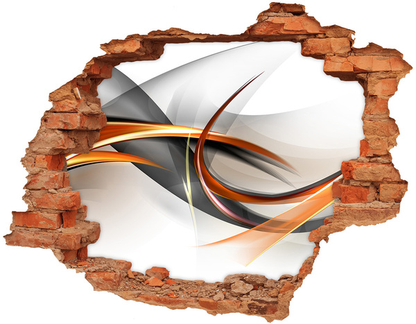 Adesivo effetto buco nel muro Perdita di colore astratta