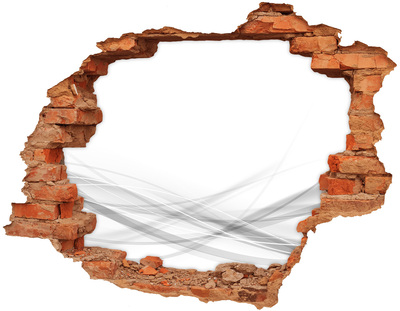 Adesivo effetto buco nel muro Un muro in rovina che si affaccia sullo spazio