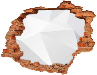 Adesivo effetto buco nel muro Muro spezzato con riflesso di luce