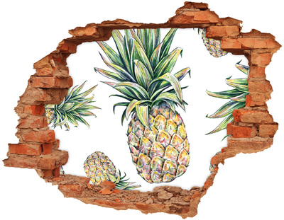 Adesivo con buco sbrecciato Paradiso dell'Ananas