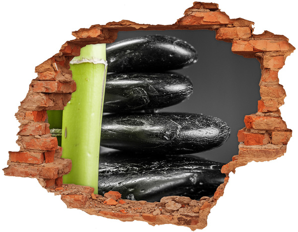 Adesivo effetto buco nel muro Pietre termali