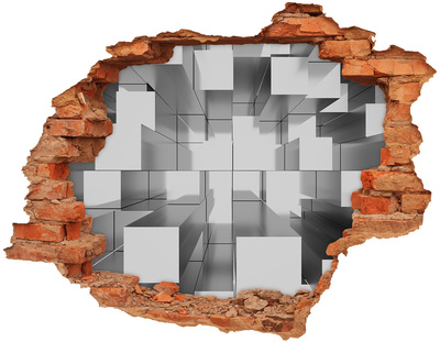 Adesivo effetto buco nel muro Spazio in cemento