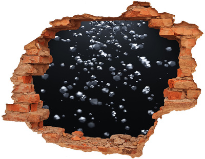 Adesivo murale buco 3D Profondità cosmica