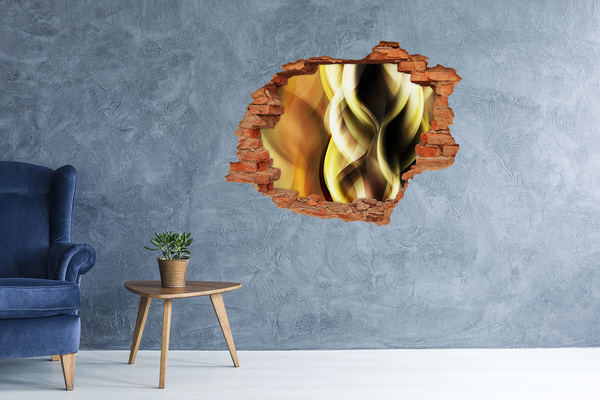 Adesivo effetto buco nel muro Buco astratto nel muro