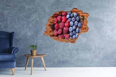 Adesivo effetto buco nel muro Fruity Hole in the Wall